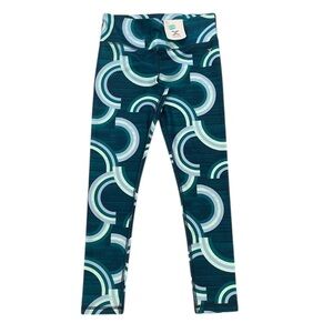 Xersion Leggings Cool Rainbow Blue Teal Girls Size Medium (10/12)